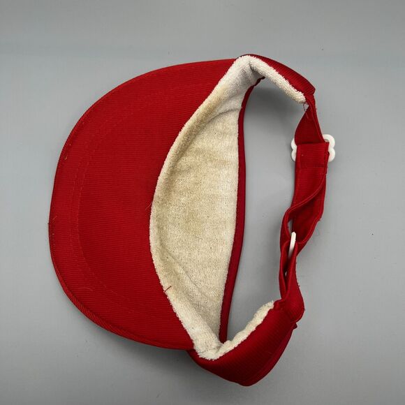 Myrtle Beach Visor‎ Hat Vintage 1980s South Carolina Red Beach Vacation Souvenir - Picture 6 of 6
